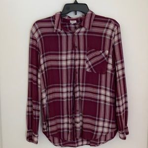 Maroon flannel
